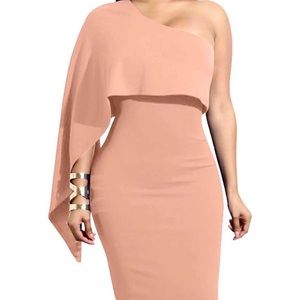 One shoulder midi dress 2X